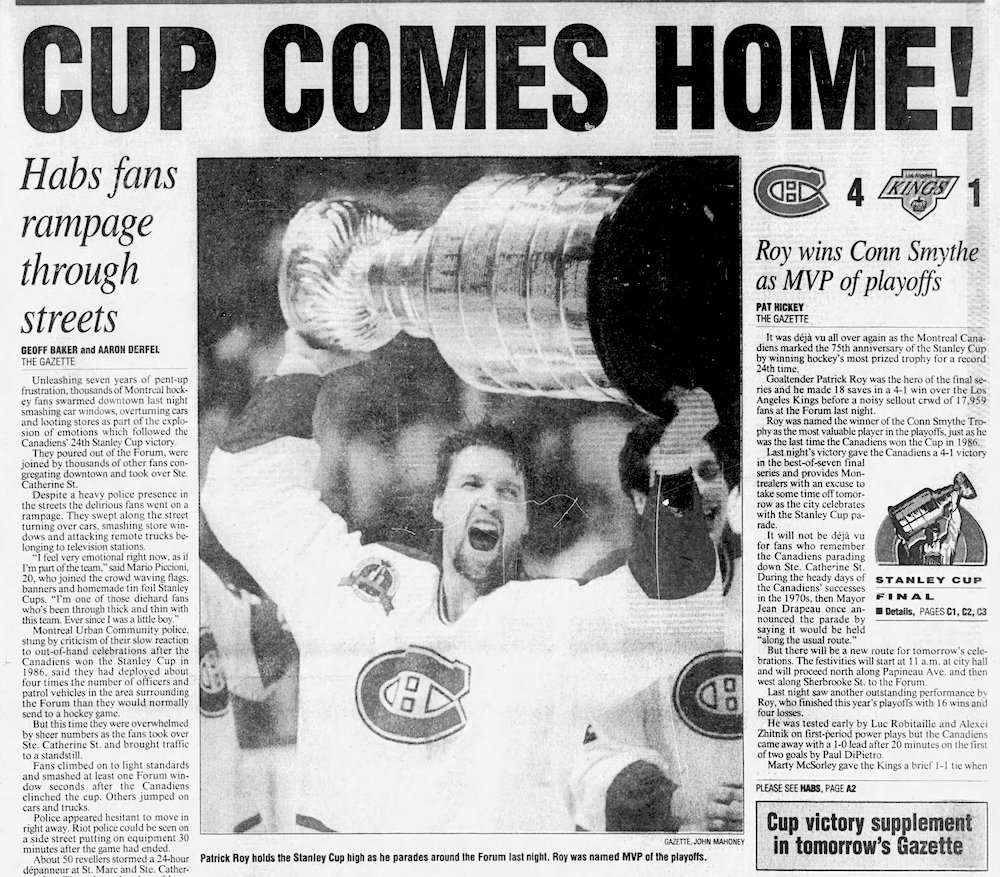 Montreal Canadiens could advance to Stanley Cup final on Quebec's Fête  nationale - Grand Forks Gazette